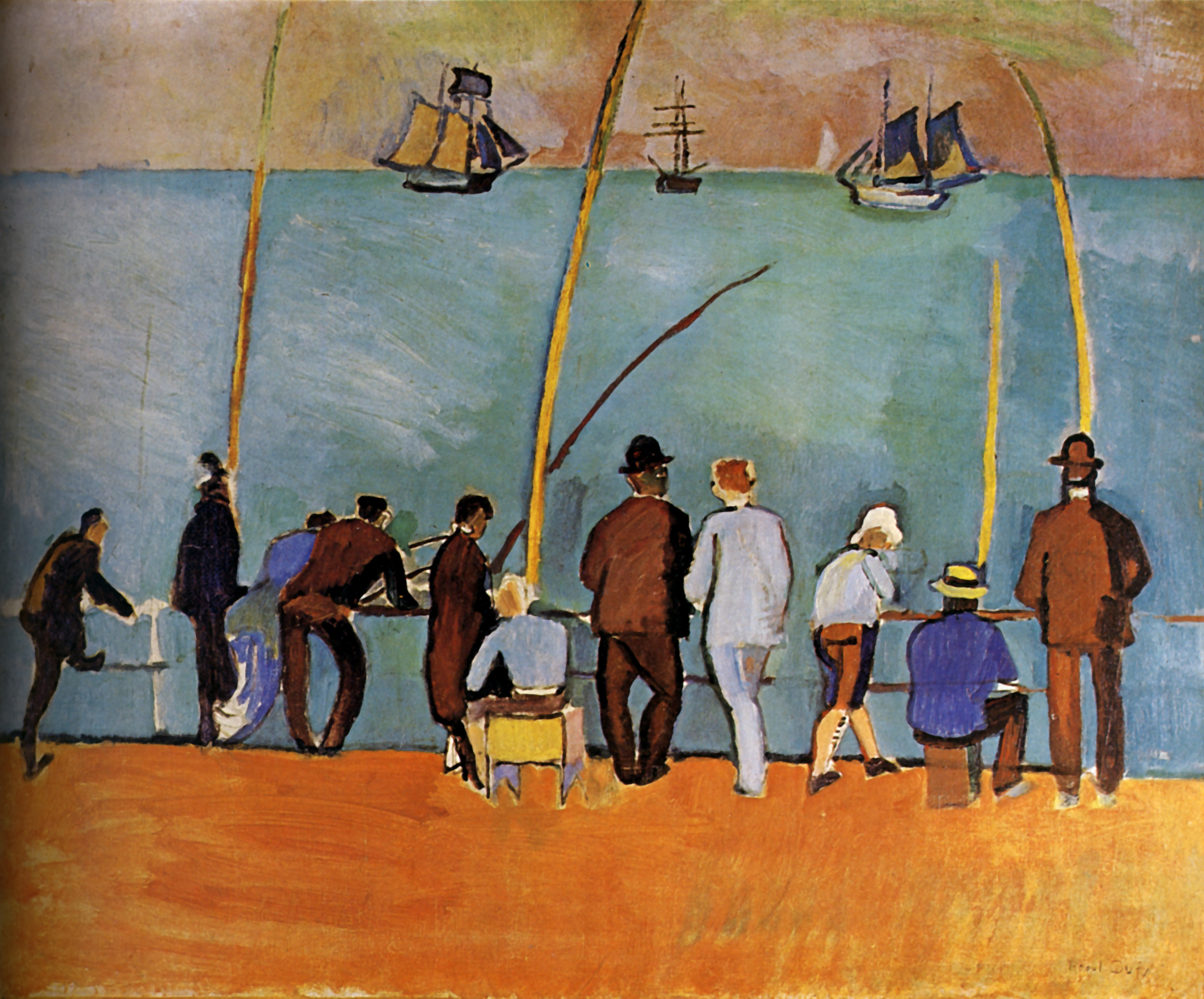 Anglers (1908) - Raoul Dufy Tablo