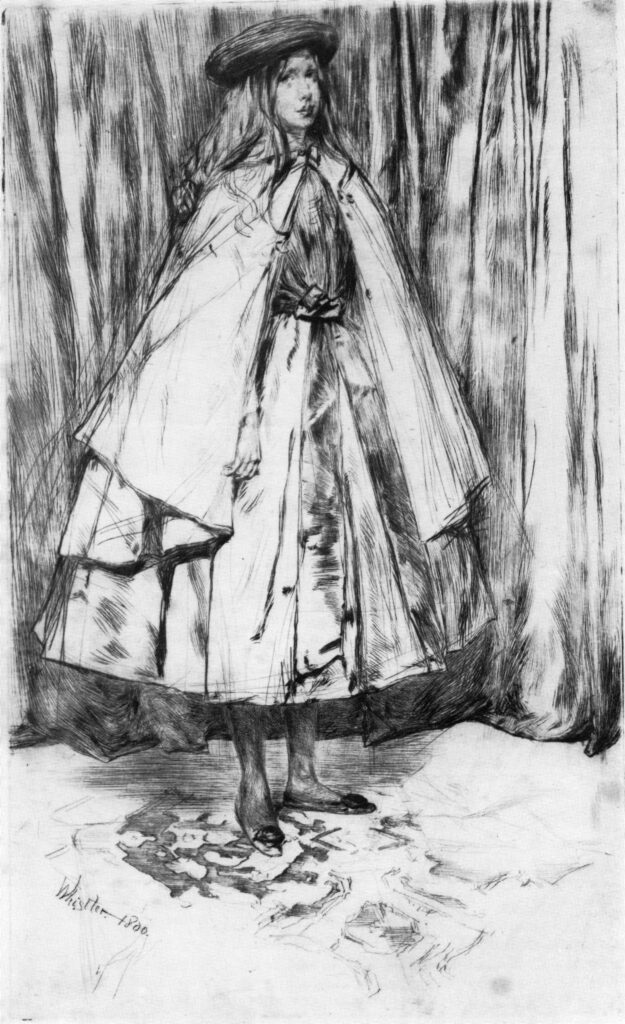 Annie Haden (1860) - James McNeill Whistler Tablo