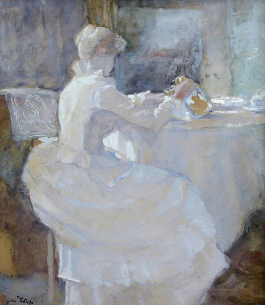 Annie Hall Met Melkkan (1886) - Jan Toorop Tablo