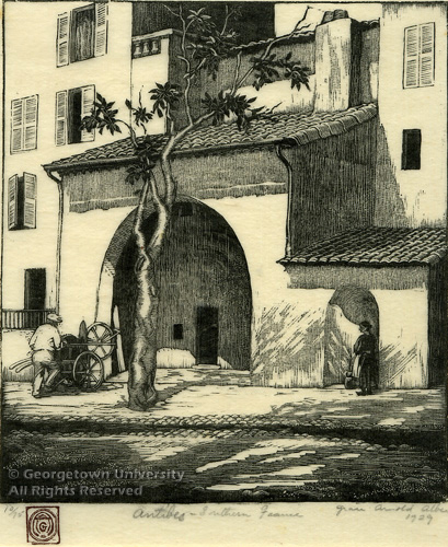 Antibes, Southern France (1929) - Grace Albee Tablo