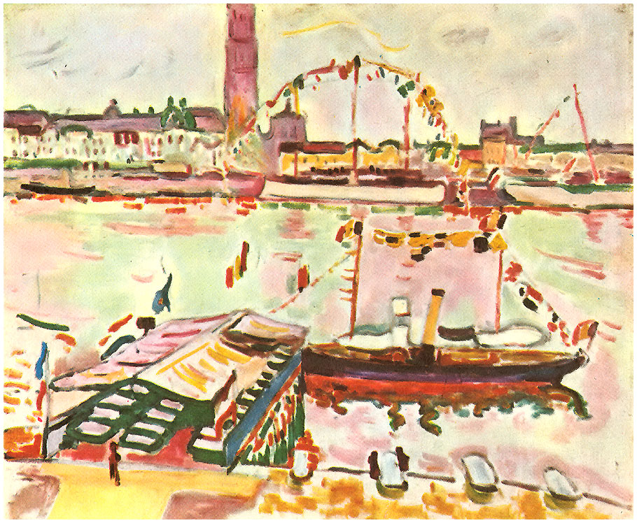 Antwerp Harbor (1905) - Georges Braque Tablo