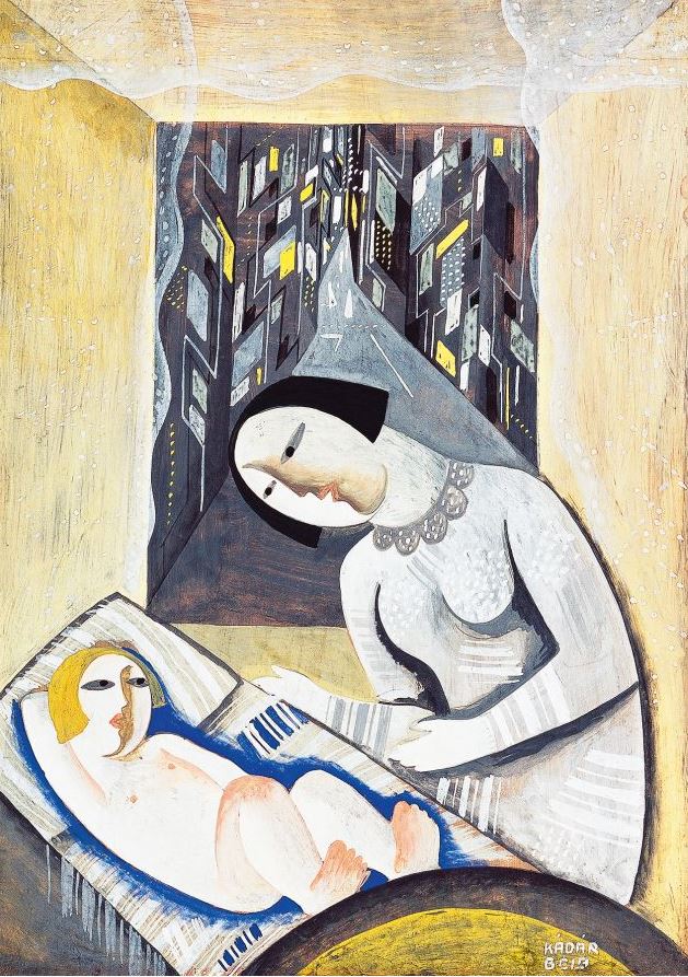 Any Gyermekével (1927) - Béla Kádár Tablo