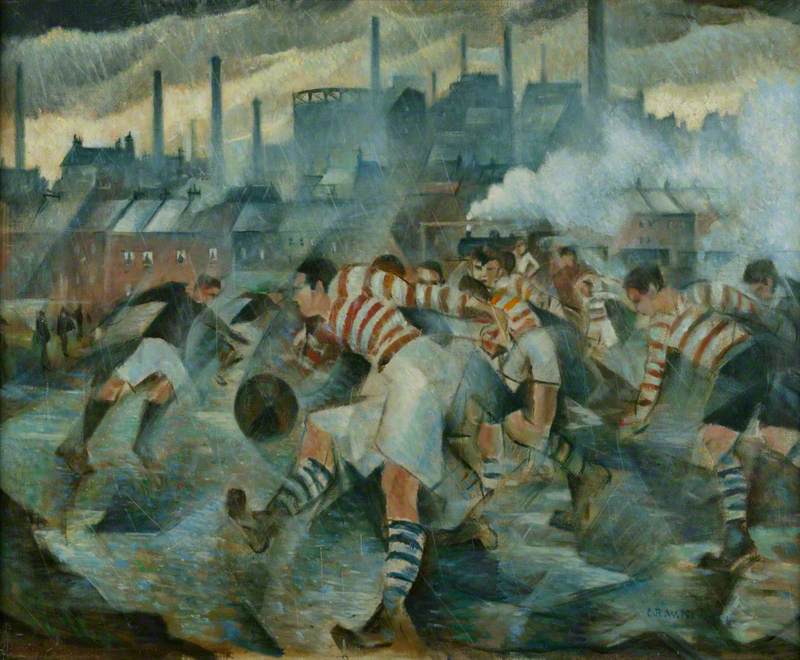 Any Wintry Afternoon in England (1930) - C. R. W. Nevinson Tablo