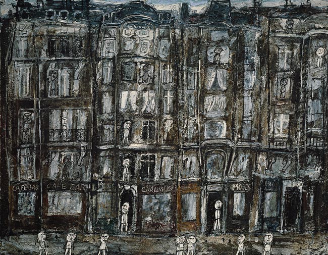 Apartment Houses, Paris (1946) – Jean Dubuffet Tablo