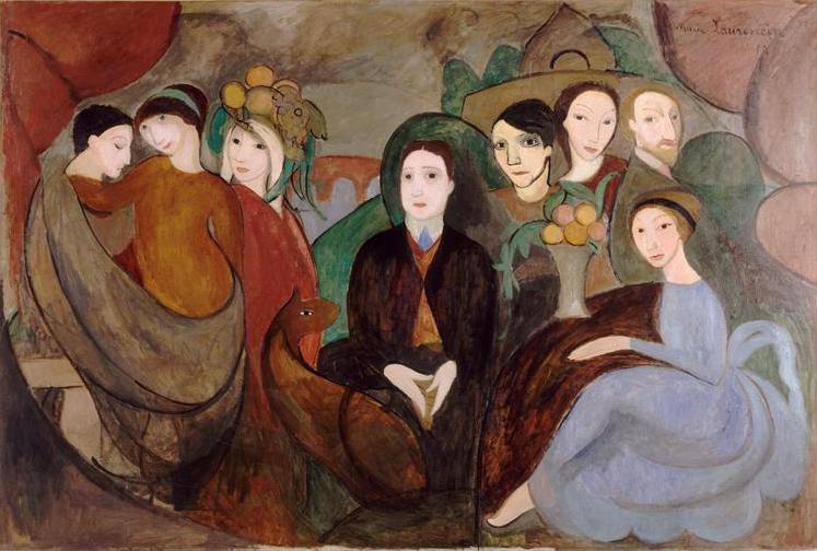 Apollinaire and His Friends (1909) - Marie Laurencin Tablo