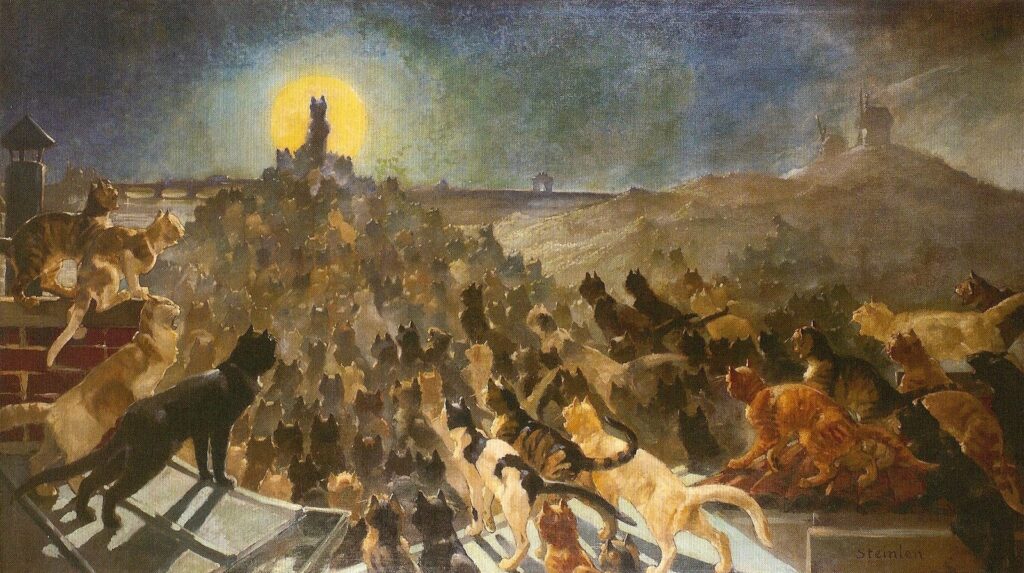 Apotheosis of Cats (1890) - Théophile Steinlen Tablo