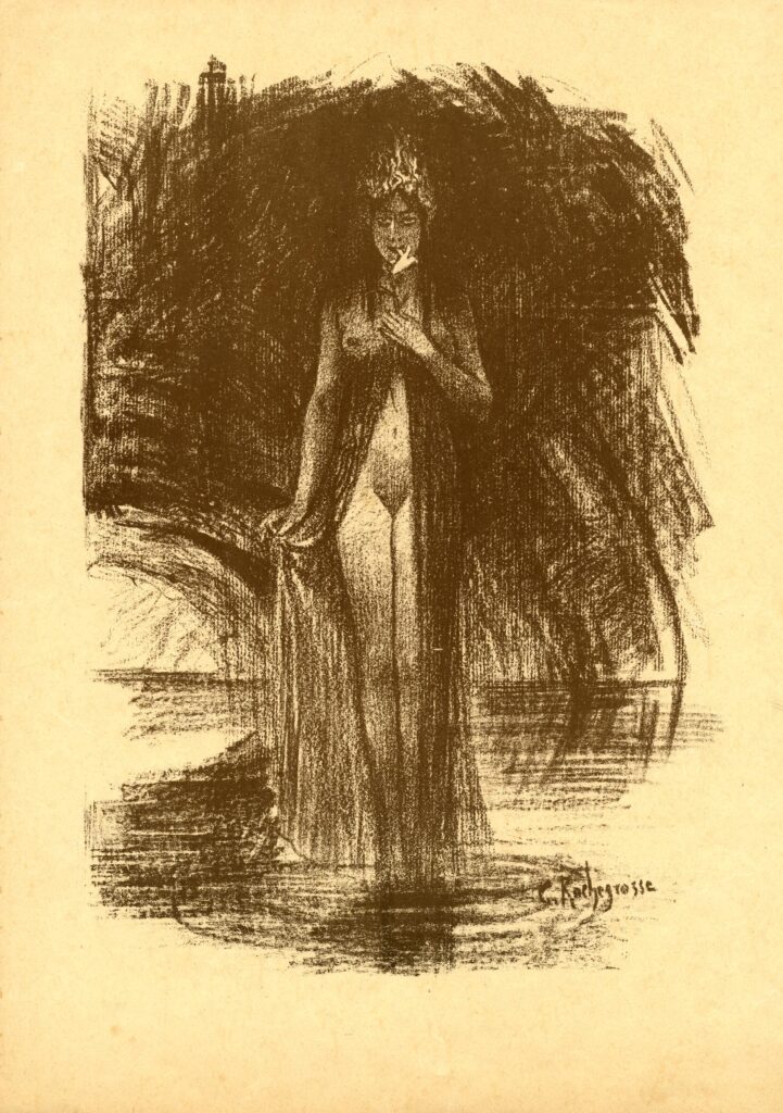 Apparition – Georges Rochegrosse Tablo