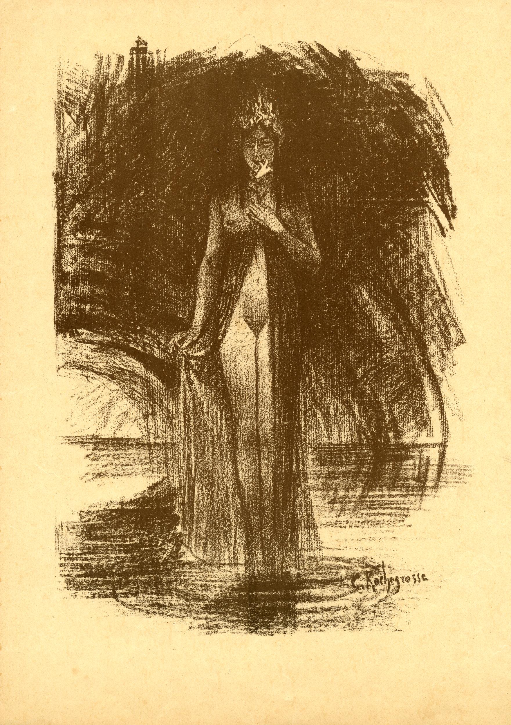 Apparition - Georges Rochegrosse Tablo kanvas tablo