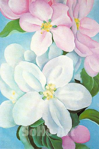 Apple Blossoms (1930) - Georgia O'Keeffe Tablo