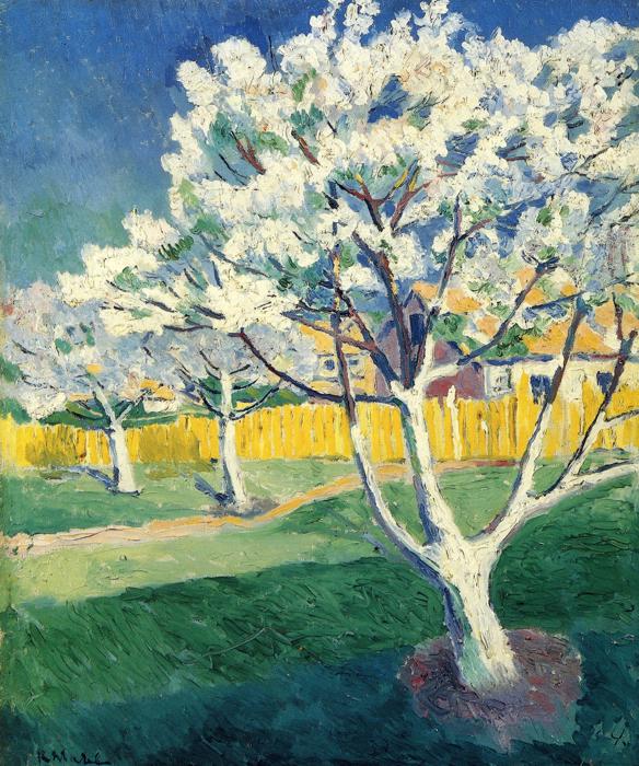 Apple Tree in Blossom - Kazimir Malevich Tablo