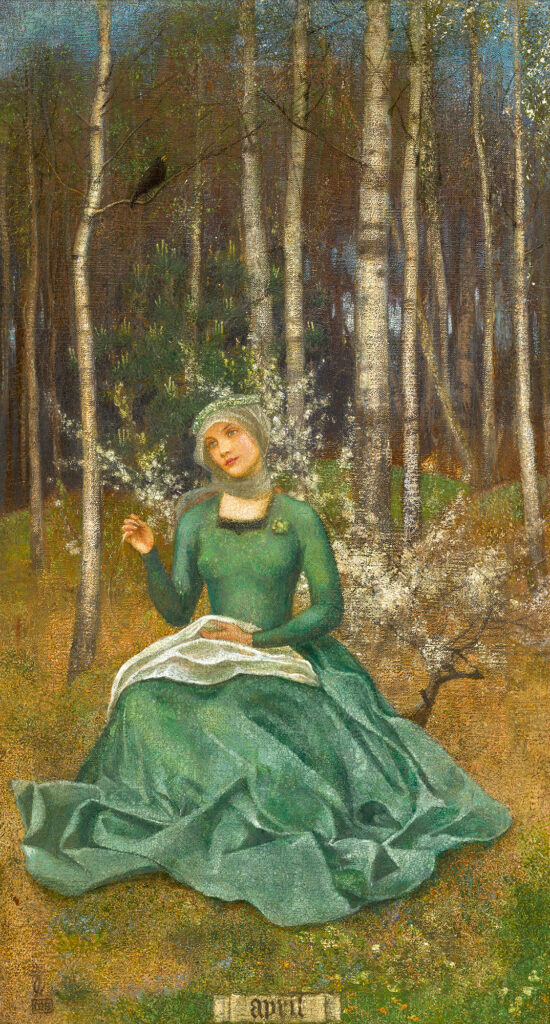 April (1900) - Marianne Stokes Tablo