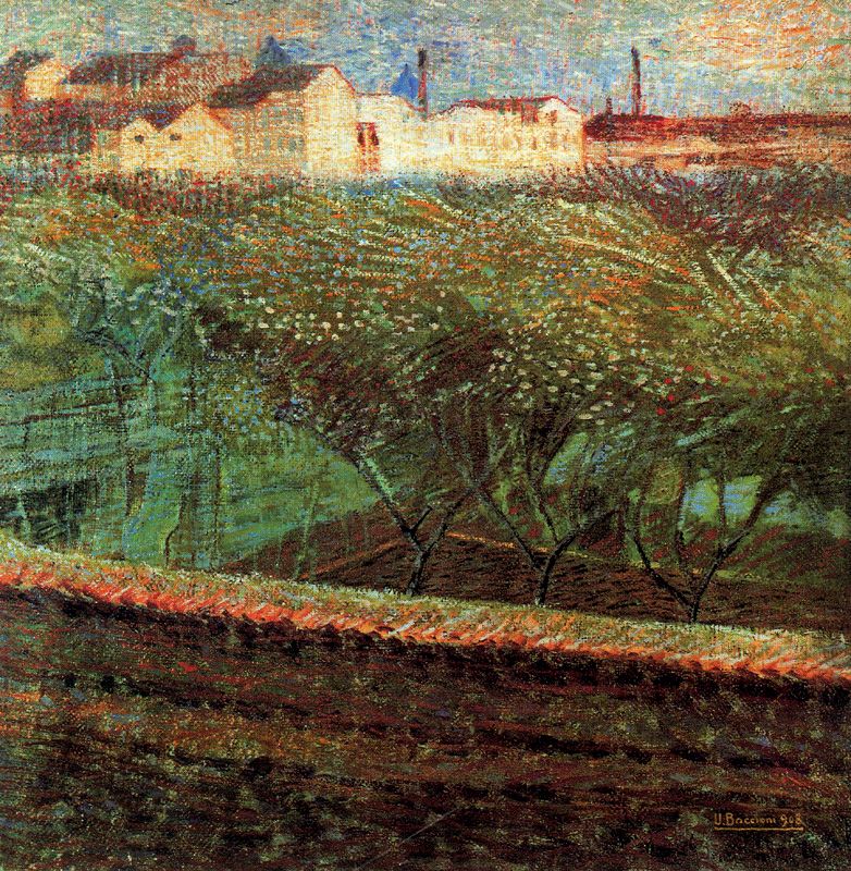 April Evening (1908) – Umberto Boccioni Tablo