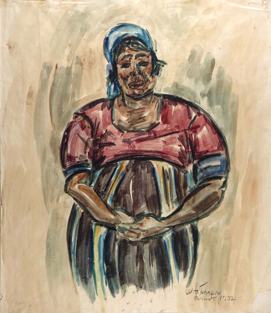 Arab Woman, Kairouan (1932) – William H. Johnson Tablo
