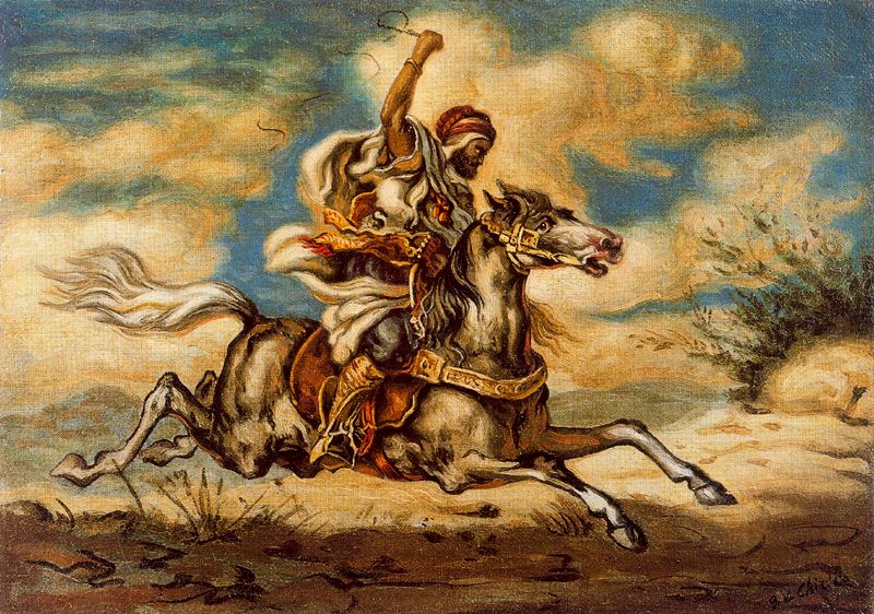 Arab on horseback (1935) – Giorgio de Chirico Tablo