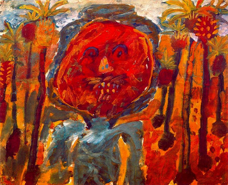 Arab palm trees (1947) – Jean Dubuffet Tablo