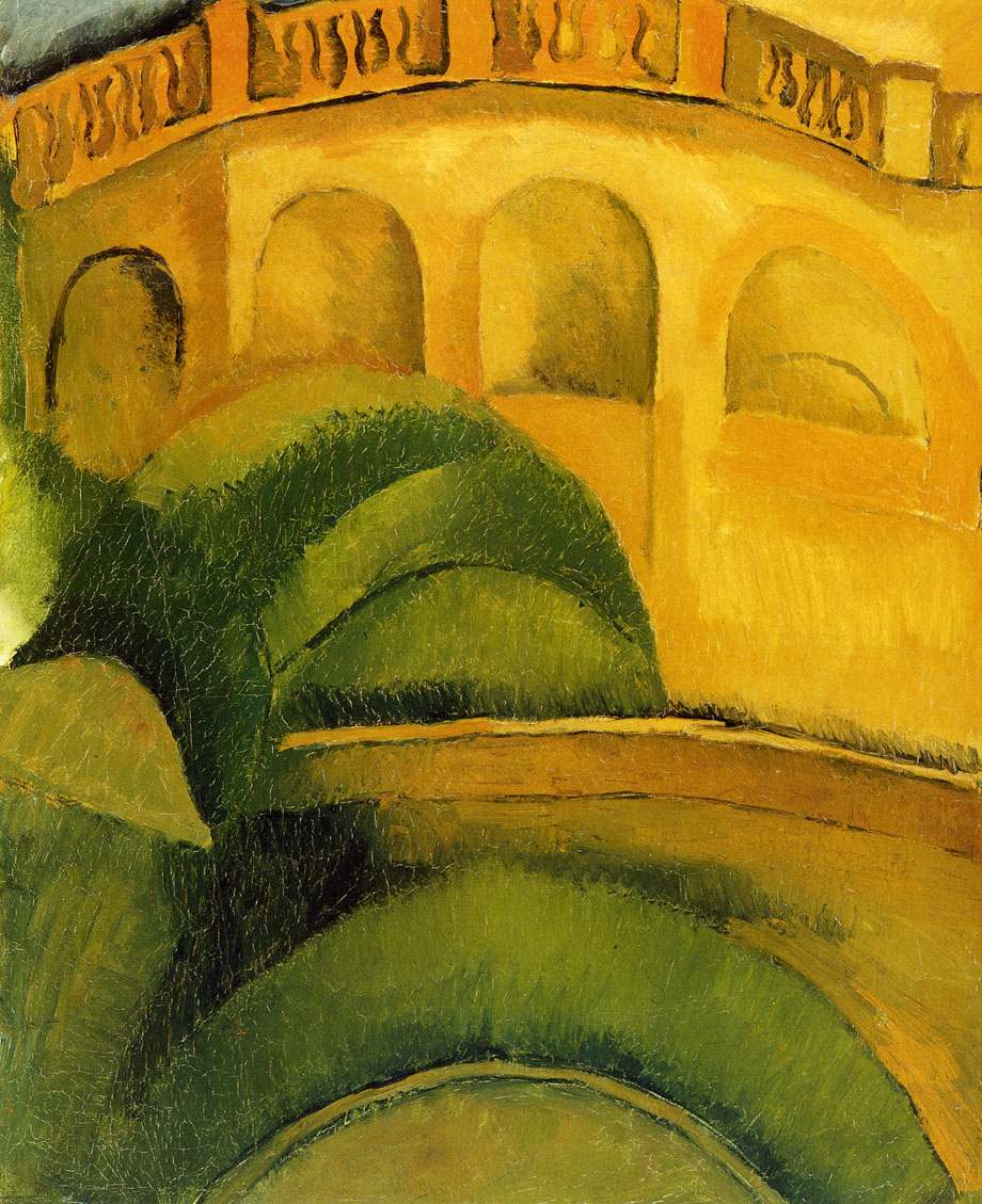 Arcades at L'Estaque (1908) - Raoul Dufy Tablo