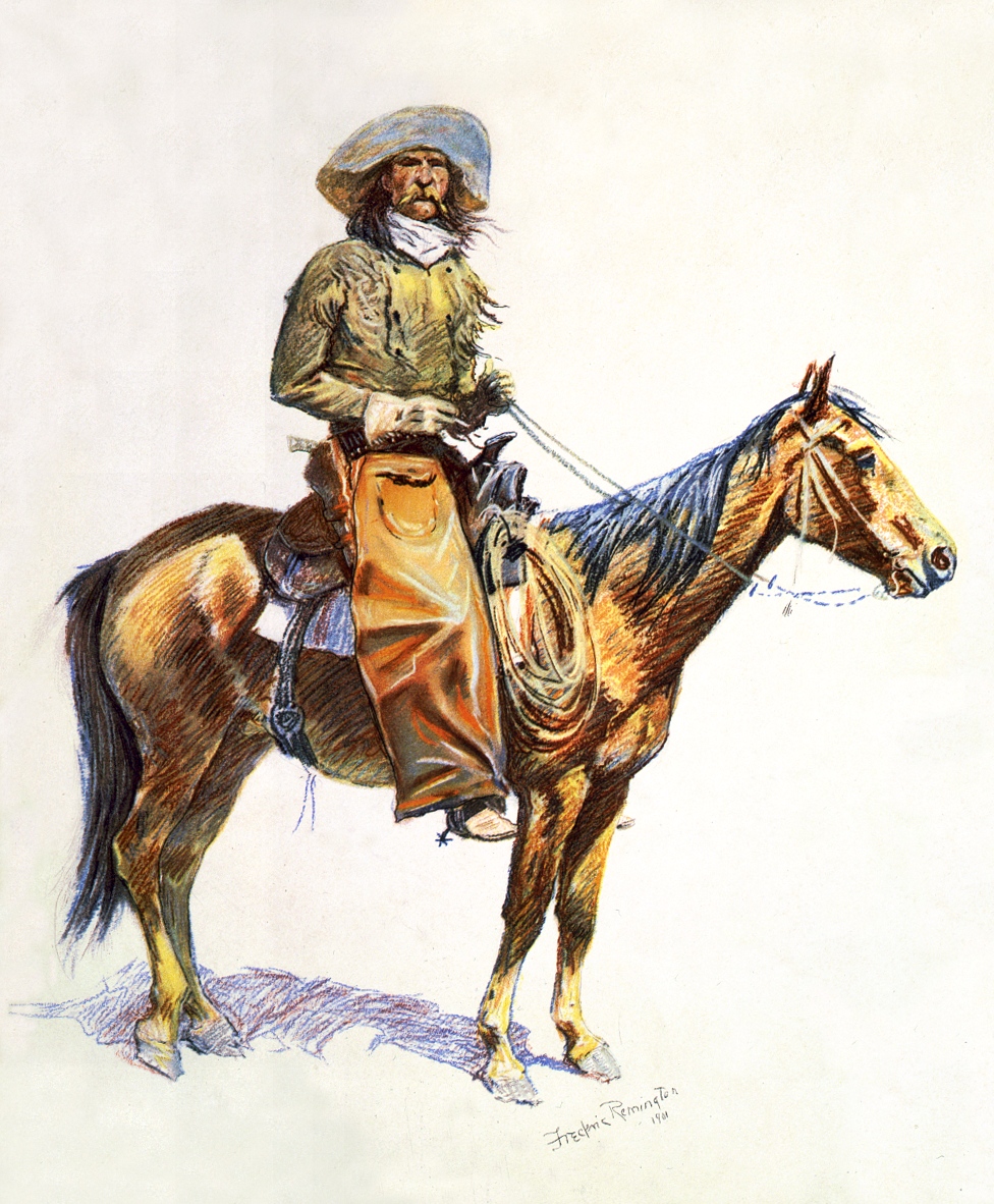 Arizona cow boy (1901) - Frederic Remington Tablo