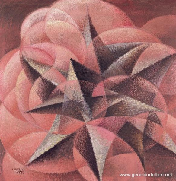 Armonie di forme contrarie (1935) – Gerardo Dottori Tablo