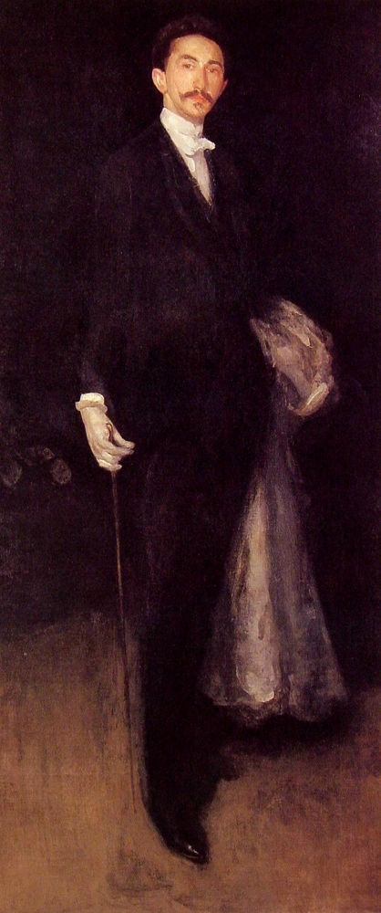 Arrangement in Black and Gold (1891) - James McNeill Whistler Tablo