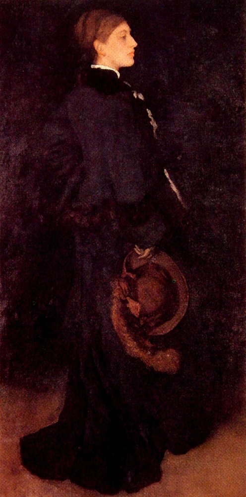 Arrangement in Brown and Black Portrait of Miss Rosa Corder (1876) - James McNeill Whistler Tablo