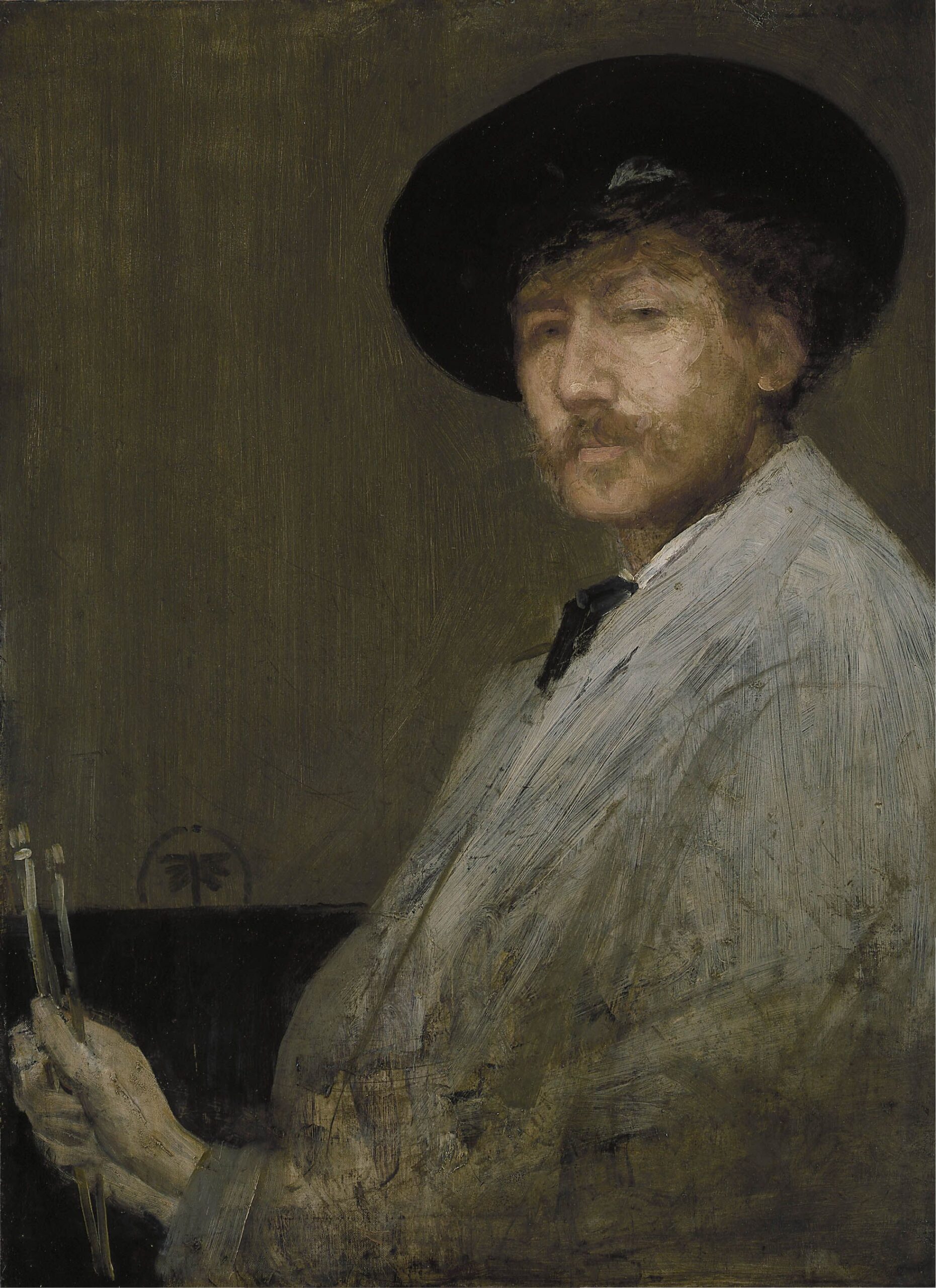 Arrangement in Grey Portrait of the Painter (1872) - James McNeill Whistler Tablo