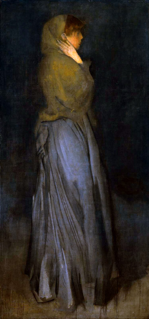 Arrangement in Yellow and Grey (1857) - James McNeill Whistler Tablo