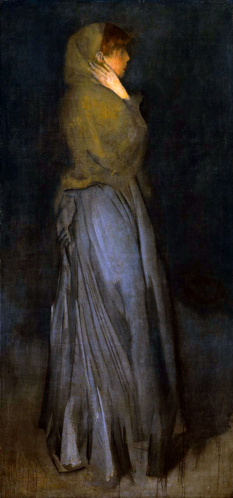 Arrangement in Yellow and Grey (1857) - James McNeill Whistler Tablo