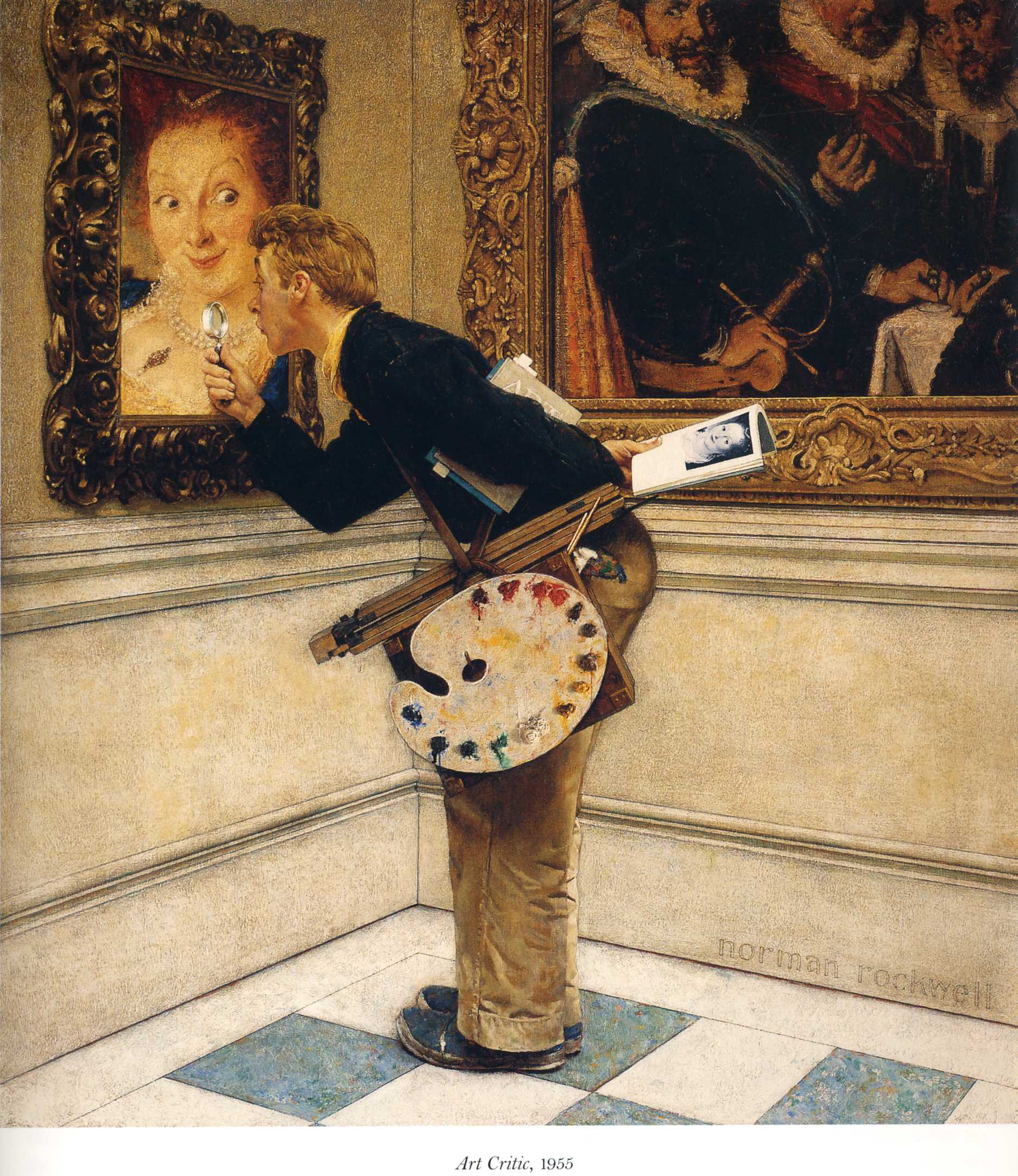Art Critic (1955) - Norman Rockwell Tablo