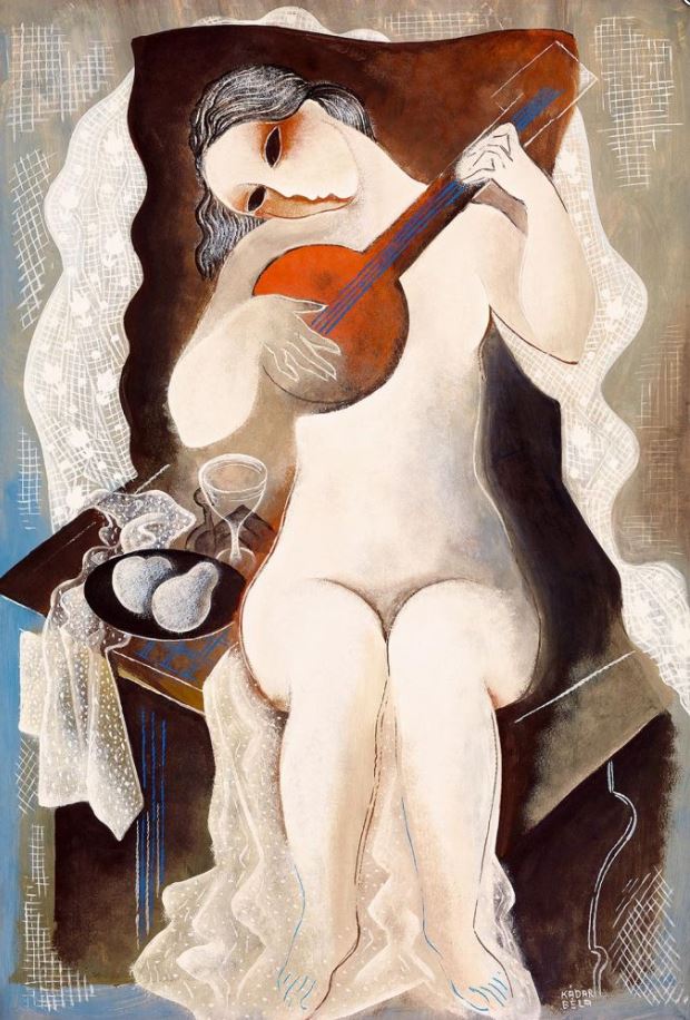 Art Deco Akt (1930) - Béla Kádár Tablo