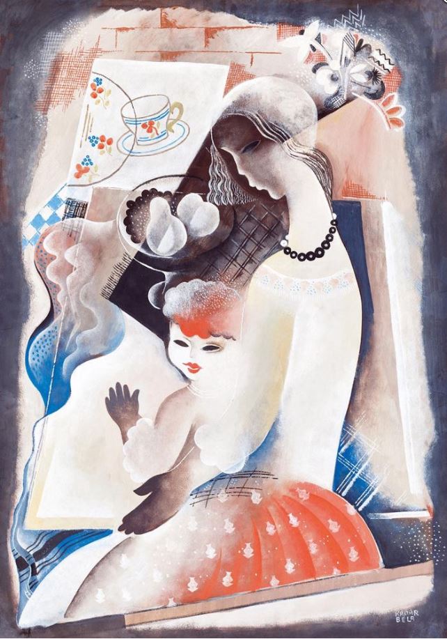 Art Deco Madonna - Béla Kádár Tablo