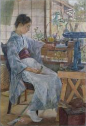 Artificial Flowers (1901) – Fujishima Takeji Tablo