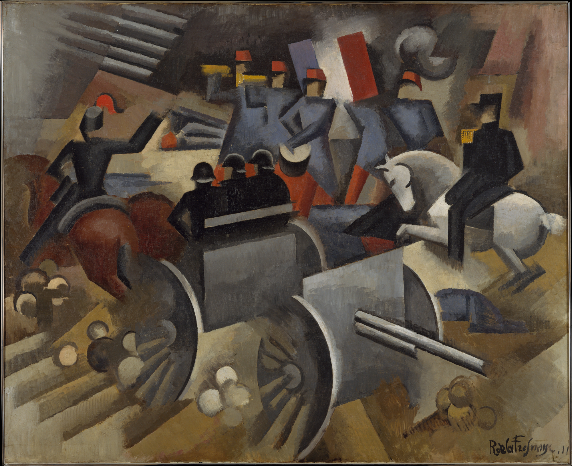 Artillery (1911) - Roger de La Fresnaye Tablo