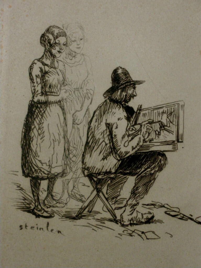 Artist drawing – Théophile Steinlen Tablo