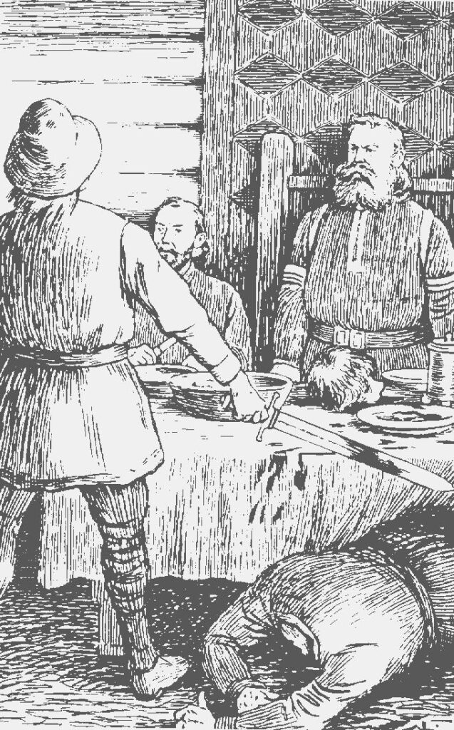 Asbjoern Sigurdssons Drap Paa Tore Sel 01 - Theodor Severin Kittelsen Tablo