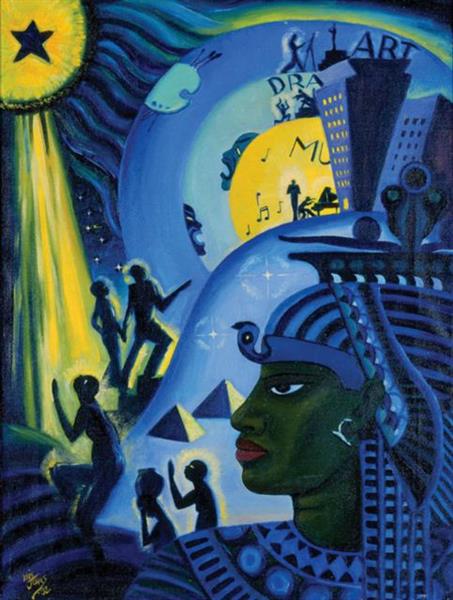 Ascent of Ethiopia (1932) – Lois Mailou Jones Tablo
