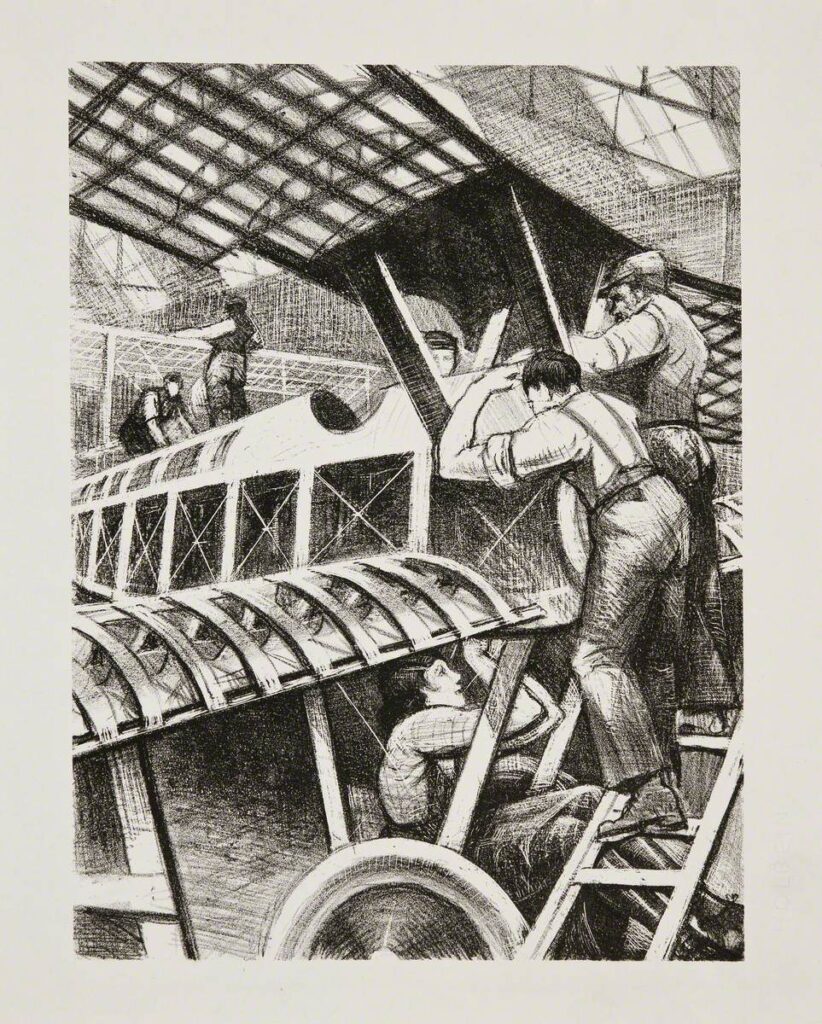 Assembling Parts (1917) – C. R. W. Nevinson Tablo