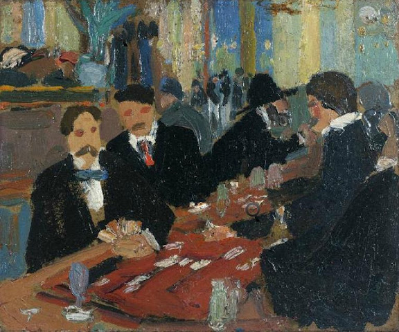 At Bistrot - Amadeo de Souza-Cardoso Tablo