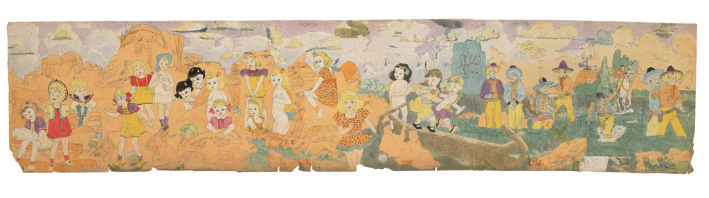 At Jennie Richee, After the Raid - Henry Darger Tablo
