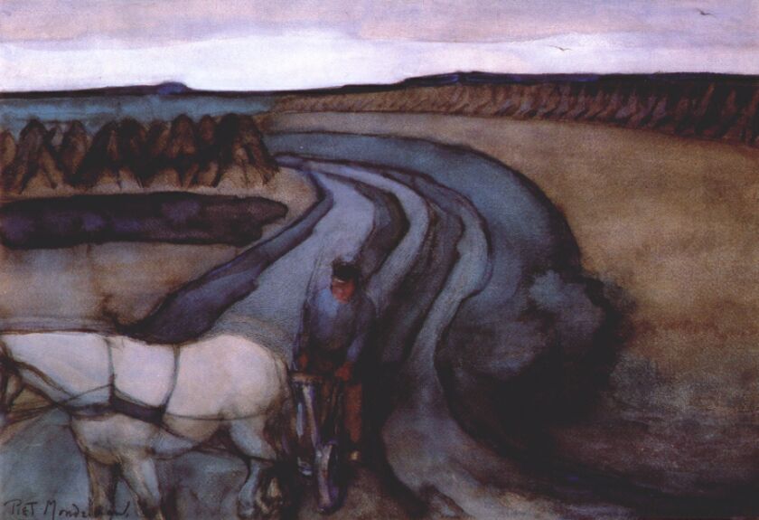 At Work On the Land (1898) – Piet Mondrian Tablo