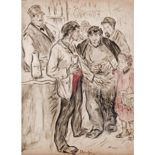 At the bar kids – Théophile Steinlen Tablo