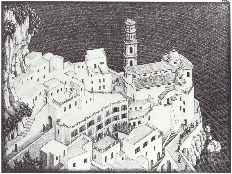 Atrani, Coast of Amalfi (1931) - M. C. Escher Tablo