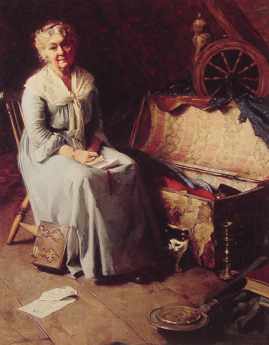 Attic Memories (1925) - Norman Rockwell Tablo