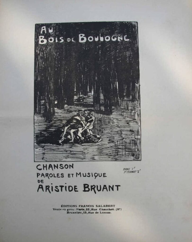Au Bois de Boulogne (1890) - Théophile Steinlen Tablo