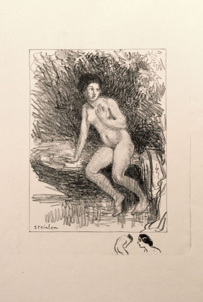 Au Bord de L'Eau (1901) - Théophile Steinlen Tablo