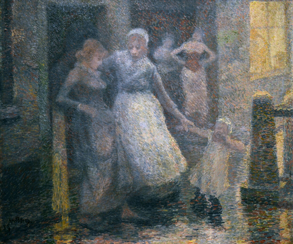 Au Nes. Mère Et Fille (1889) - Jan Toorop Tablo