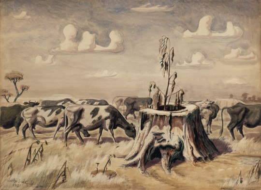 August Pasture (1921) - Charles E. Burchfield Tablo