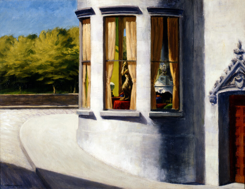 August in the City (1945) - Edward Hopper Tablo
