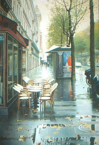 Automne, Boulevard Sebastopol - Erik Bulatov Tablo