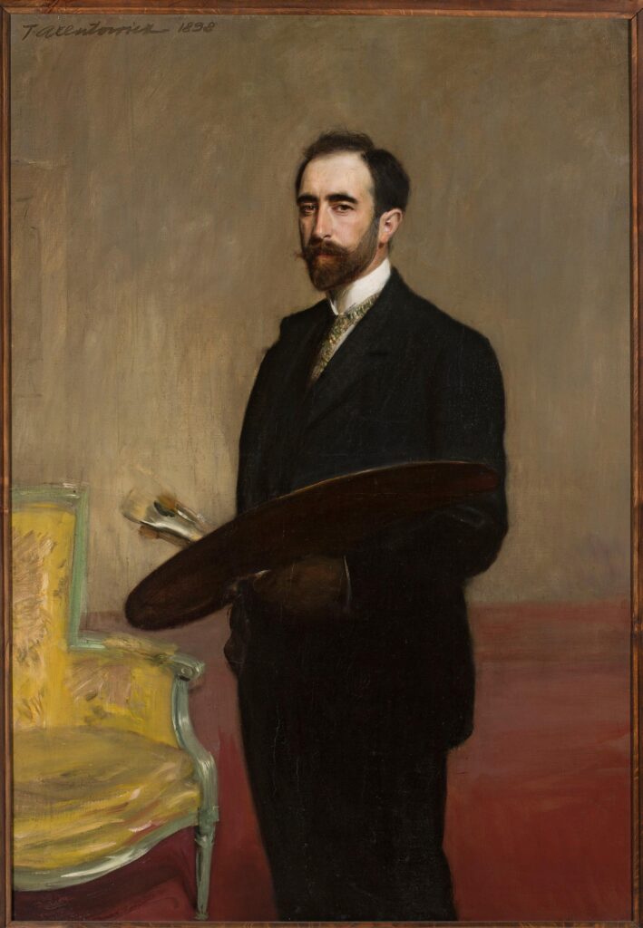 Autoportret Z Paletą (1898) - Teodor Axentowicz Tablo