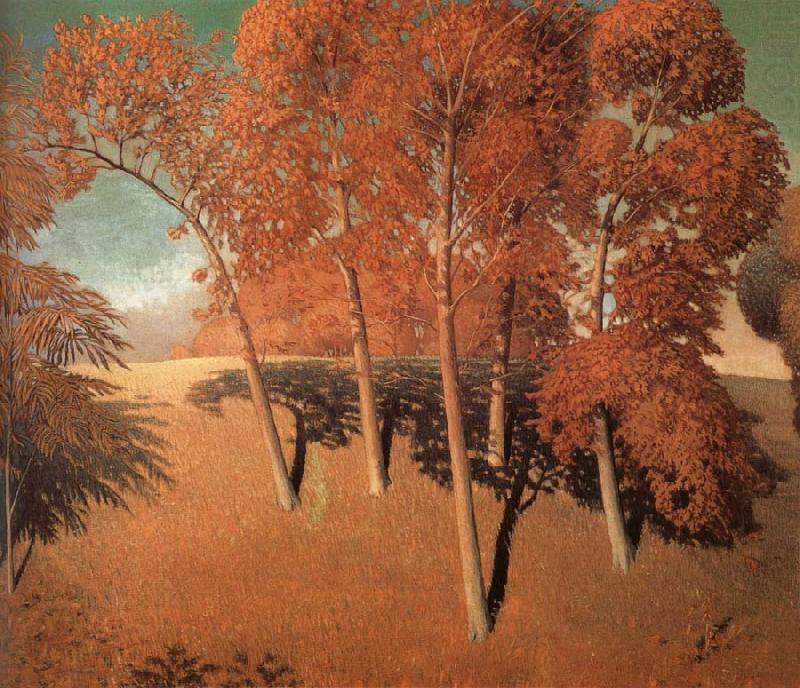 Autumn Oaks (1933) - Grant Wood Tablo